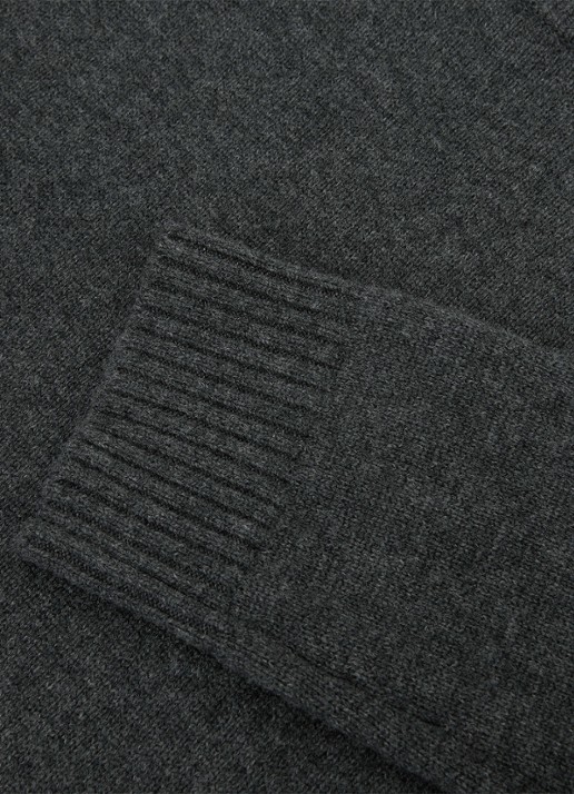 Reiss RILEY fijngebreide trui in kasjmierblend  - detail 4 grijs