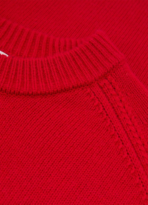 Reiss RILEY fijngebreide trui in kasjmierblend  - detail 6 rood