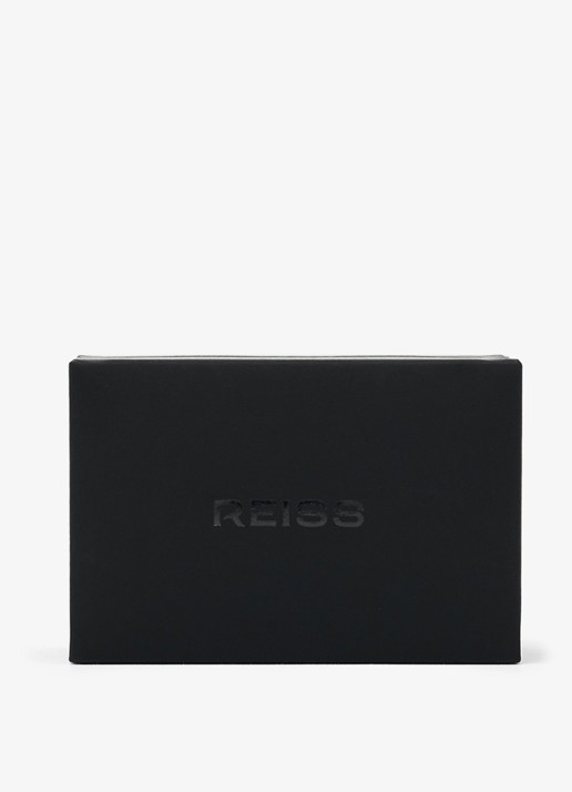 Reiss Ripley manchetknopen met logo - detail 3 zilver