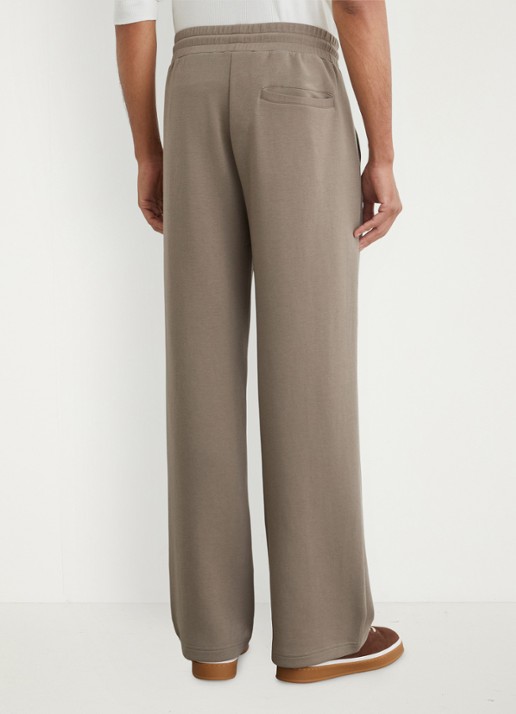 Reiss Rivo straight fit joggingbroek met steekzakken - achterkant 6 donkerbeige