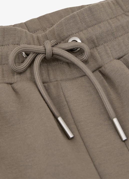 Reiss Rivo straight fit joggingbroek met steekzakken - detail 5 donkerbeige