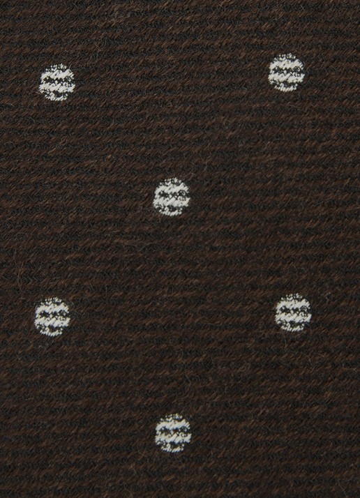 Reiss Rocco stropdas in wolblend - detail 5 chocoladebruin