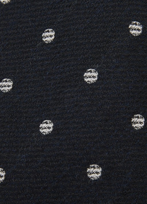 Reiss Rocco stropdas in wolblend - detail 5 navy / blauw