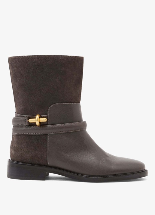 Reiss Rosalee enkellaars met gesp detail
