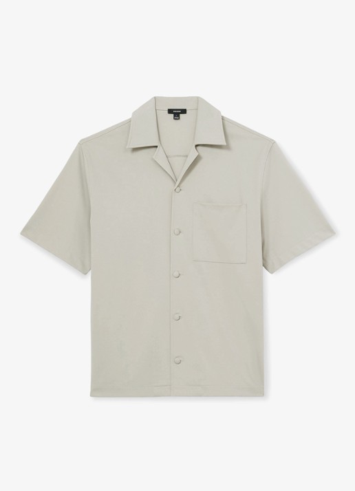 Reiss Russo regular fit overhemd - voorkant beige