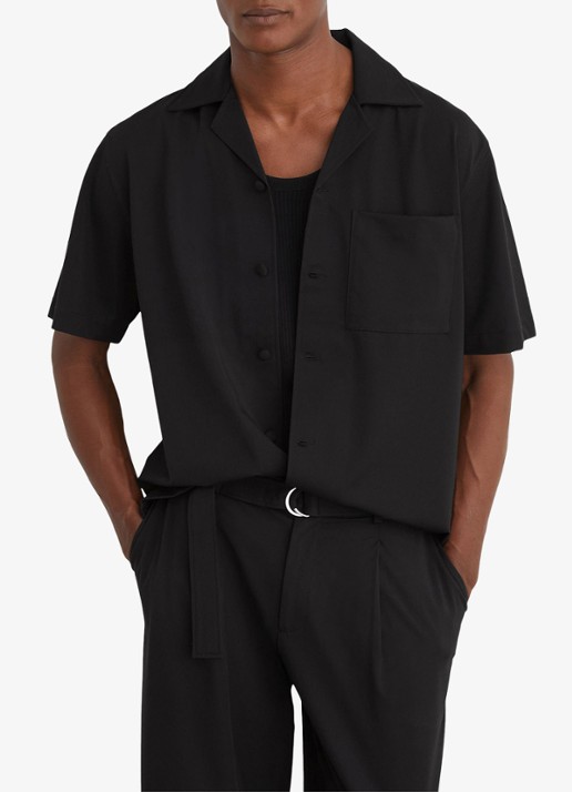 Reiss Russo regular fit overhemd - detail 4 zwart