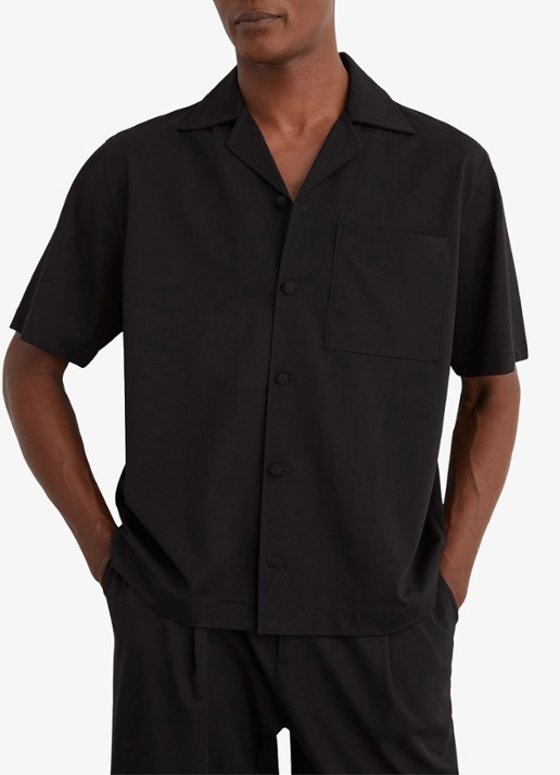 Reiss Russo regular fit overhemd - detail 5 zwart