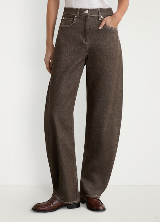 Reiss Sabel high waist tapered fit jeans met steekzakken