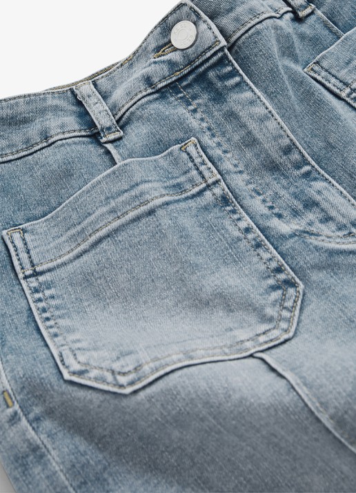 Reiss Sakura high waist flared jeans  - detail 3 lichtblauw