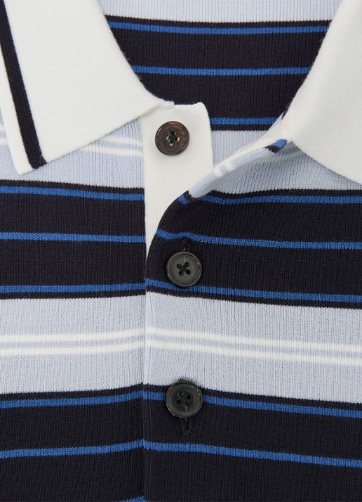 Reiss Scrum fijngebreide trui met streepprint  - detail 7 blauw