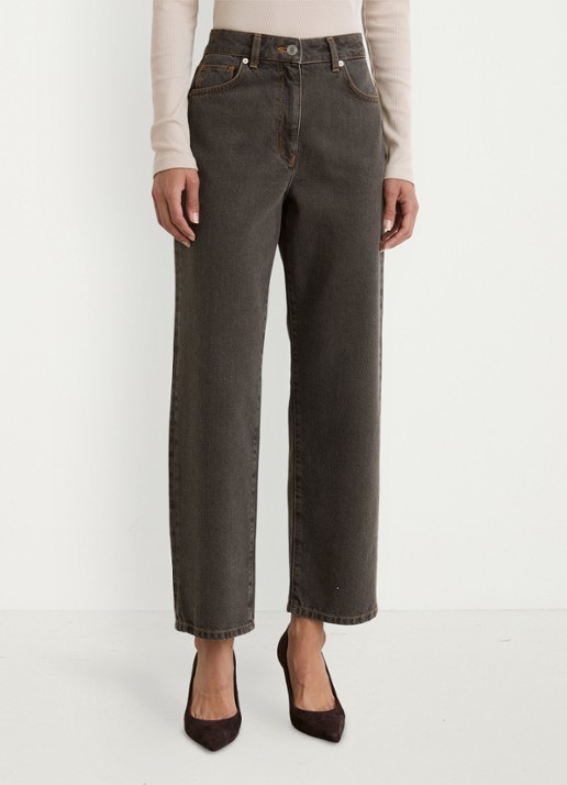 Reiss Selin mid waist straight leg jeans met gekleurde wassing