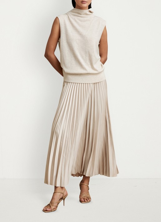 Reiss Seren geplooide midirok