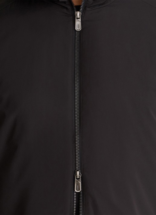 Reiss Shiels jack met capuchon en ritssluiting - detail 4 black / zwart