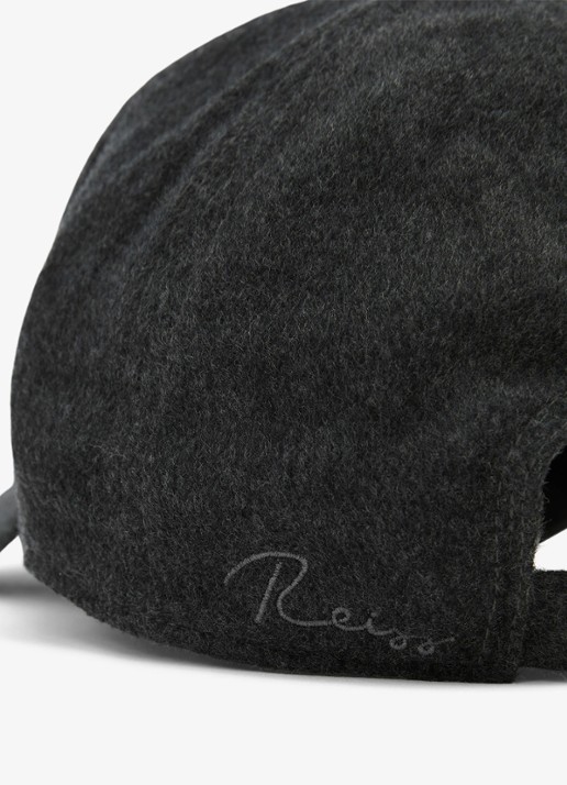 Reiss Sienna pet in wolblend - detail 2 grijs