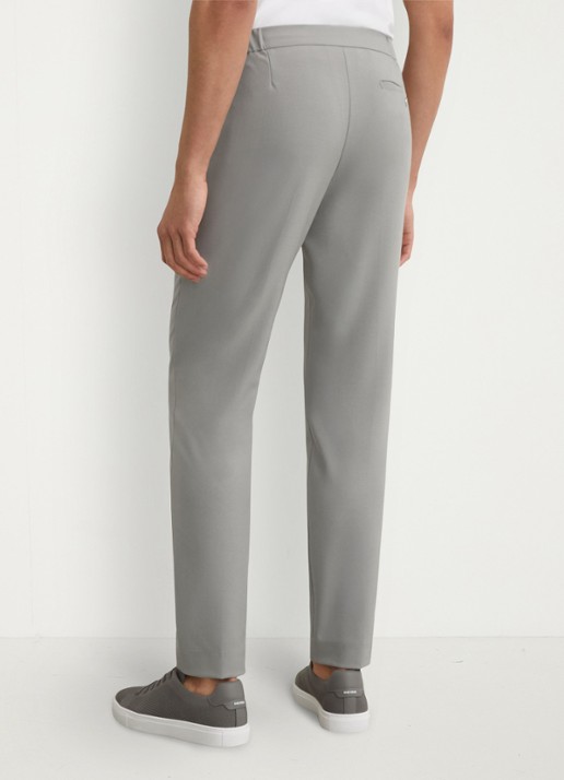 Reiss Slim fit pantalon met steekzakken - achterkant grijs