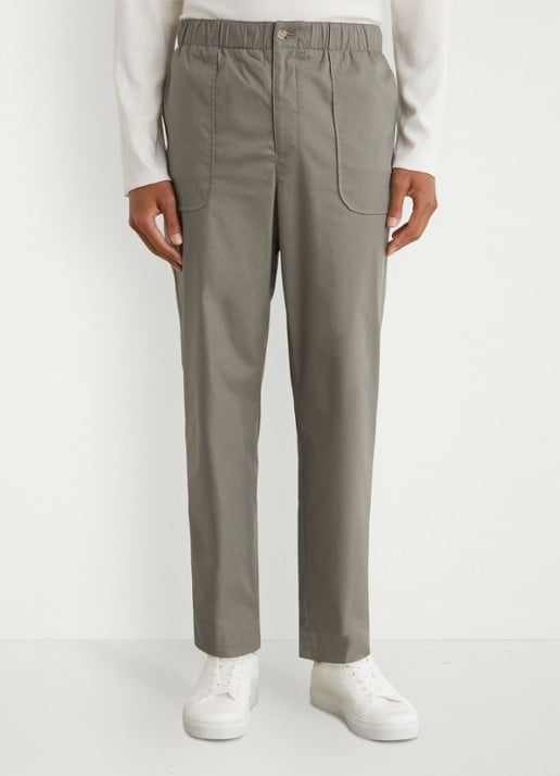 Reiss SNAP Cotton-Blend Lightweight Tapered Trousers