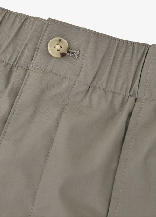 Reiss SNAP Cotton-Blend Lightweight Tapered Trousers - detail 5 olijfgroen