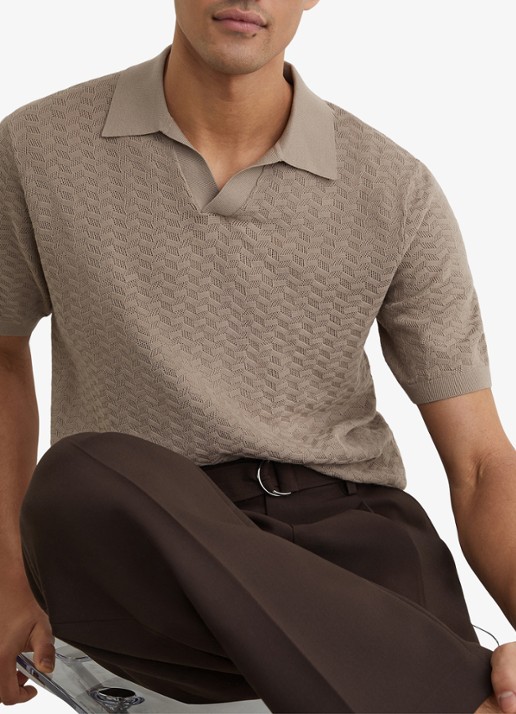 Reiss Sol regular fit polo met structuur