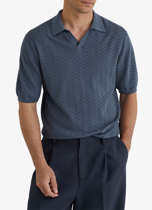 Reiss Sol regular fit polo met structuur