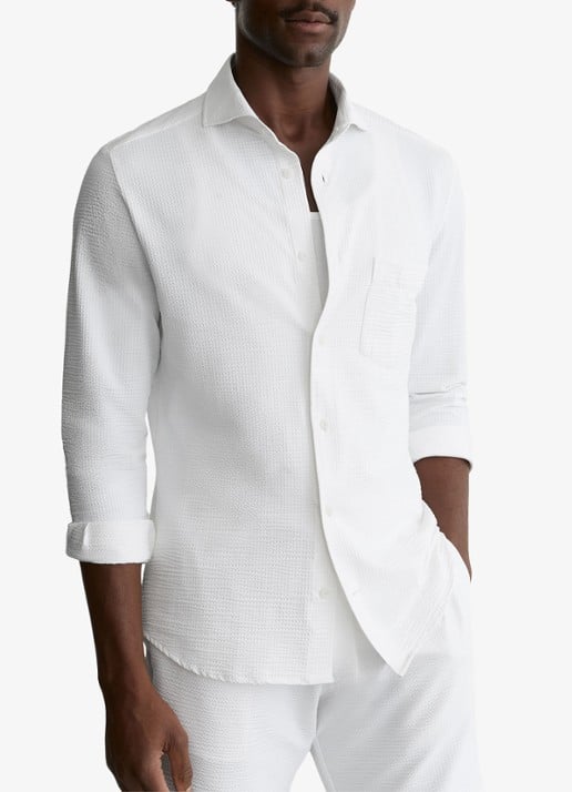 Reiss Solarko regular fit overhemd met structuur