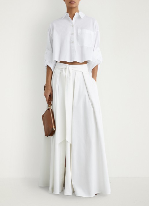 Reiss Solenge blouse met borstzak - voorkant 6 wit