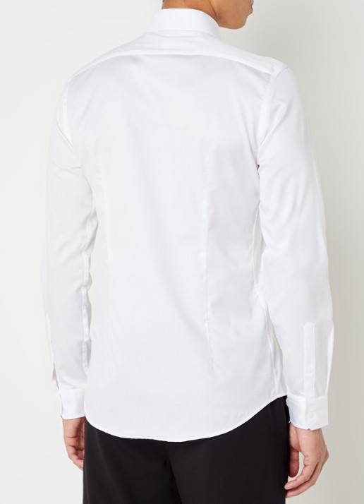 Reiss Storm slim fit overhemd met stretch  - achterkant 2 wit