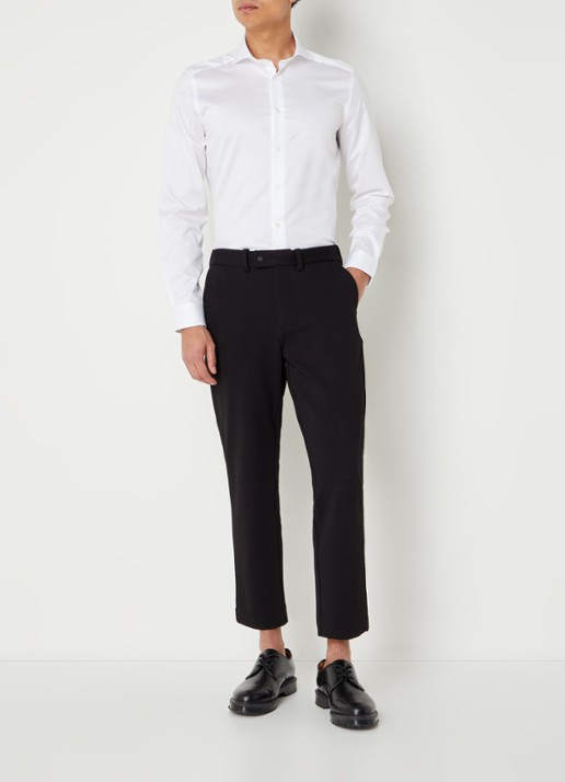 Reiss Storm slim fit overhemd met stretch  - voorkant 4 wit
