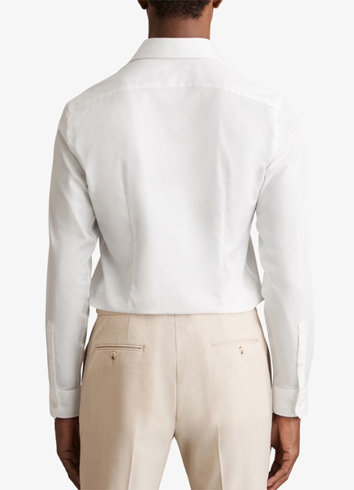 Reiss Storm slim fit overhemd  - achterkant 5 wit