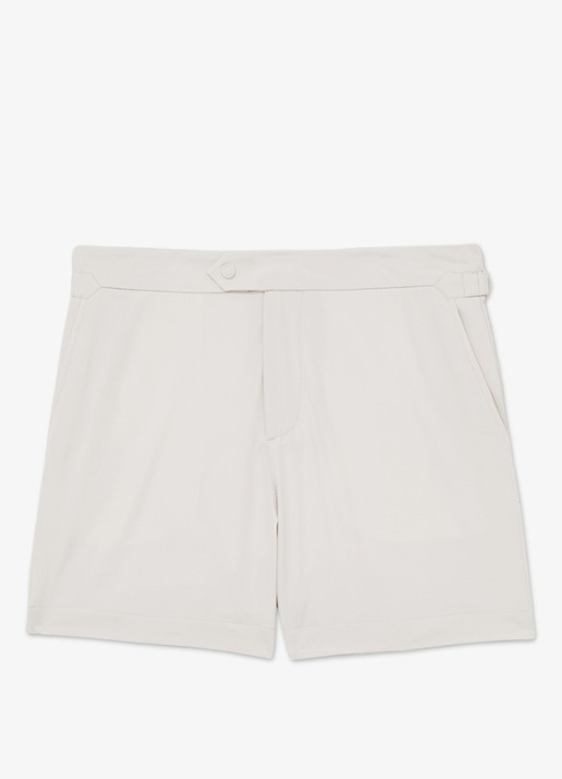 Reiss SUN Side-Adjuster Swim Shorts - voorkant gebroken wit