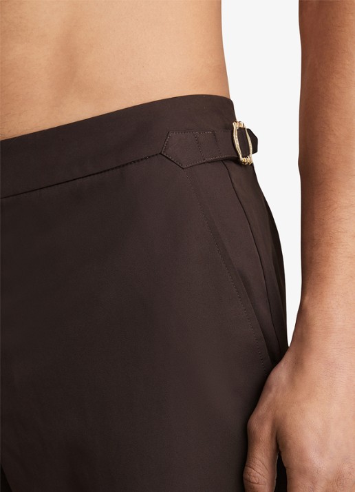 Reiss SUN Side-Adjuster Swim Shorts - detail 5 chocoladebruin