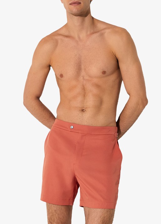 Reiss Sun zwemshort met steekzakken - detail 2 oranje