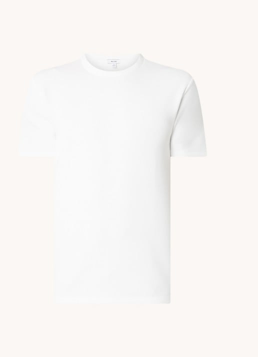 Reiss T-shirt van scuba - voorkant white / wit