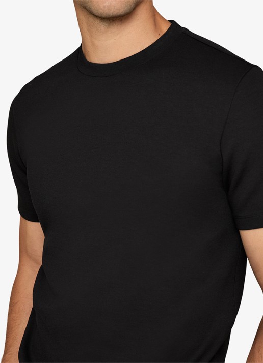 Reiss T-shirt van scuba - detail 2 black / zwart