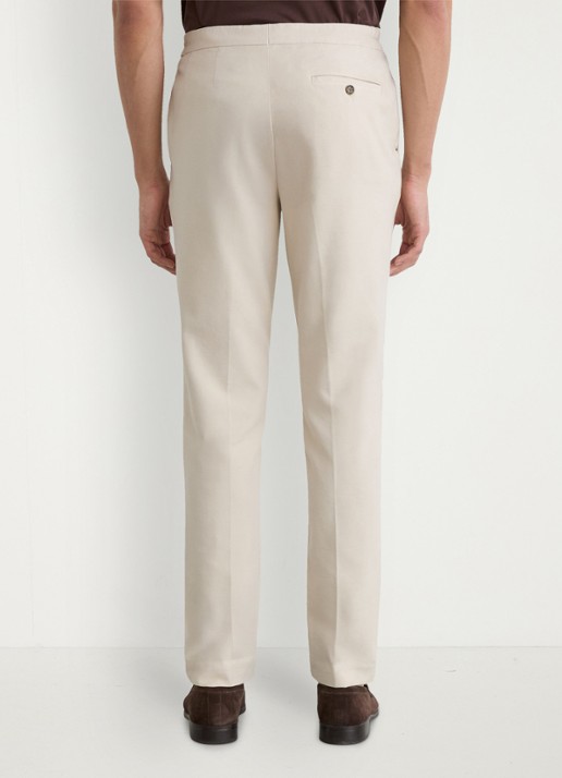 Reiss Tapered fit pantalon met steekzakken - achterkant 5 stone / beige