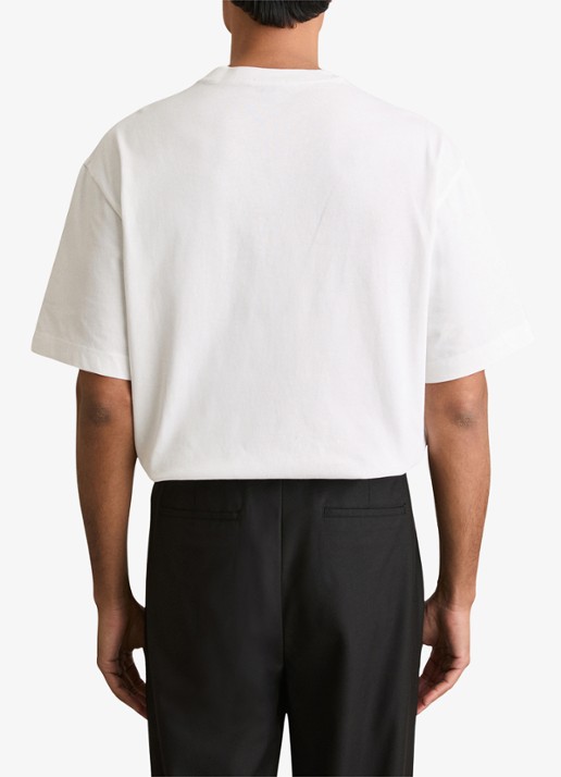 Reiss Tate oversized T-shirt met ronde hals - achterkant wit
