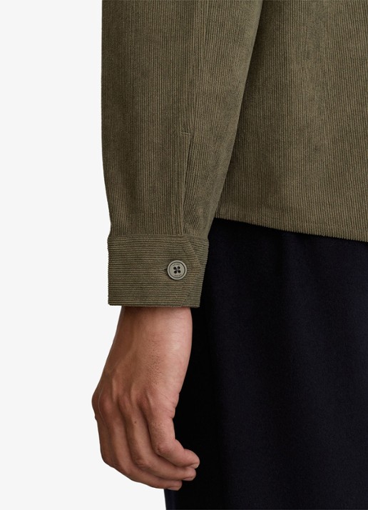 Reiss Townie overshirt van corduroy - detail 4 groen