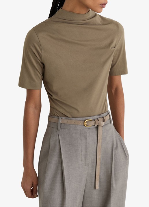 Reiss Tulia top met opstaande kraag