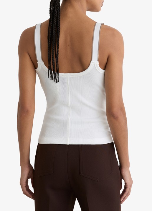 Reiss Vinnie tanktop met ronde hals - achterkant wit