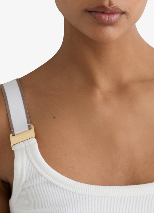 Reiss Vinnie tanktop met ronde hals - detail 5 wit