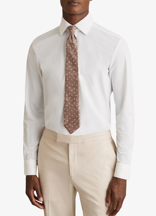 Reiss Voyager regular fit overhemd - voorkant 3 white / wit