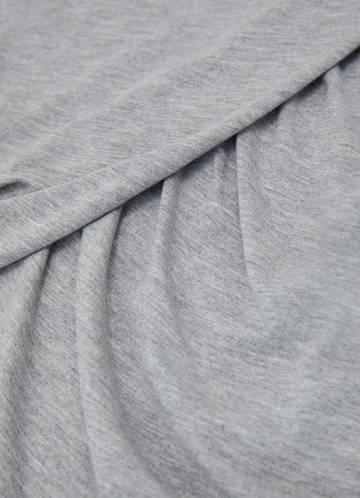 Reiss Wanda top met plooien - detail 3 grey marl / grijs