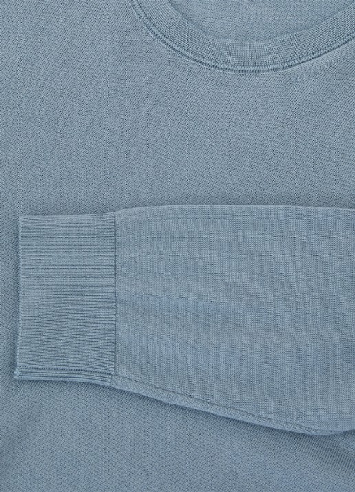 Reiss WESSEX Merino Wool Crew-Neck Jumper - detail 3 donkerblauw