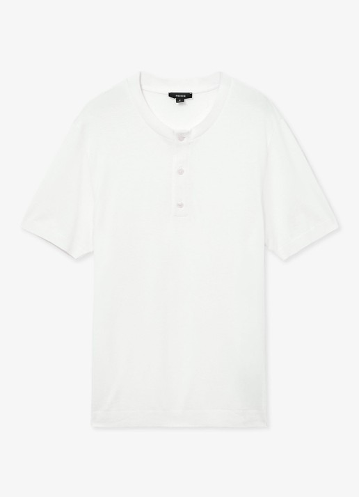 Reiss Weston T-shirt met ronde hals - voorkant 6 wit