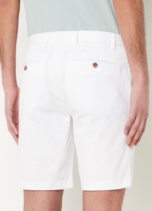 Reiss Wicket straight fit korte chino met steekzakken  - achterkant 2 white / wit