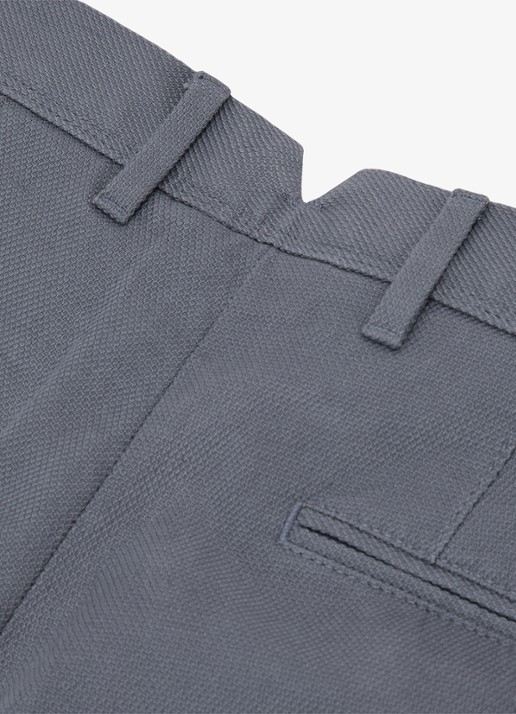Reiss Wide fit korte chino met structuur - detail 6 airforce blue / blauw