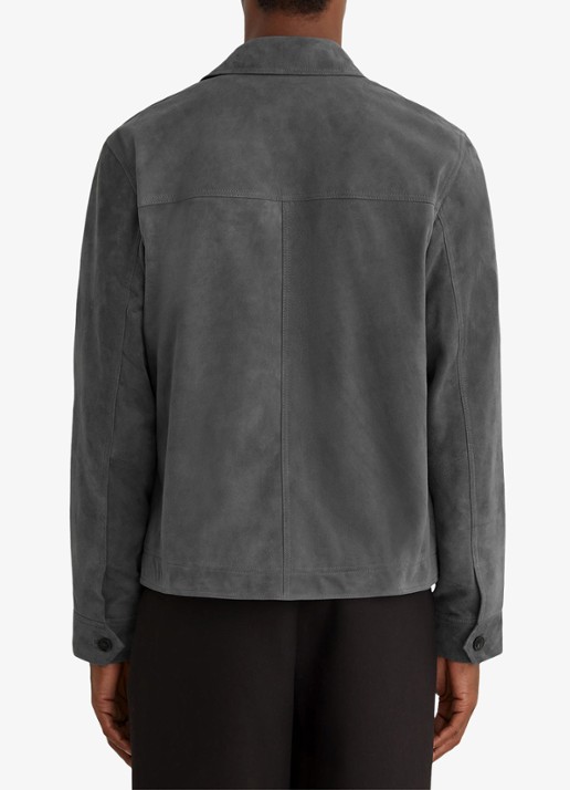 Reiss Wilstead lerenjas van suède - achterkant 7 blauw