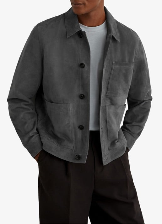 Reiss Wilstead lerenjas van suède