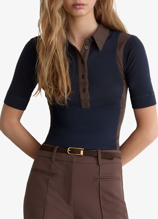 Reiss Winnie top met gestreept detail
