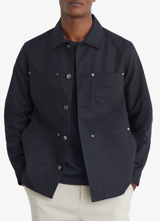 Reiss Yorker overshirt met borstzakken