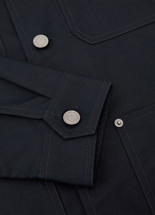 Reiss Yorker overshirt met borstzakken - detail 4 indigo